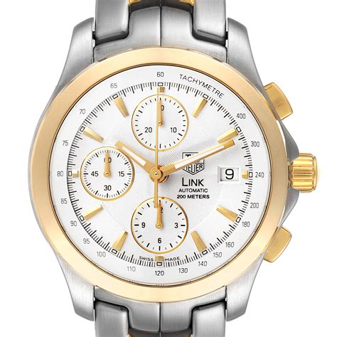 TAG Heuer Link Mens Swiss Automatic Chronograph Watch .